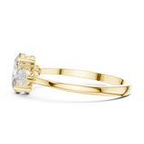 Gold Ring HLR-22, Yellow Gold, view 3