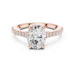 Gold Ring DDLR-879, Rose Gold, view 4
