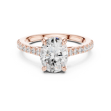 Gold Ring DDLR-879, Rose Gold, view 4