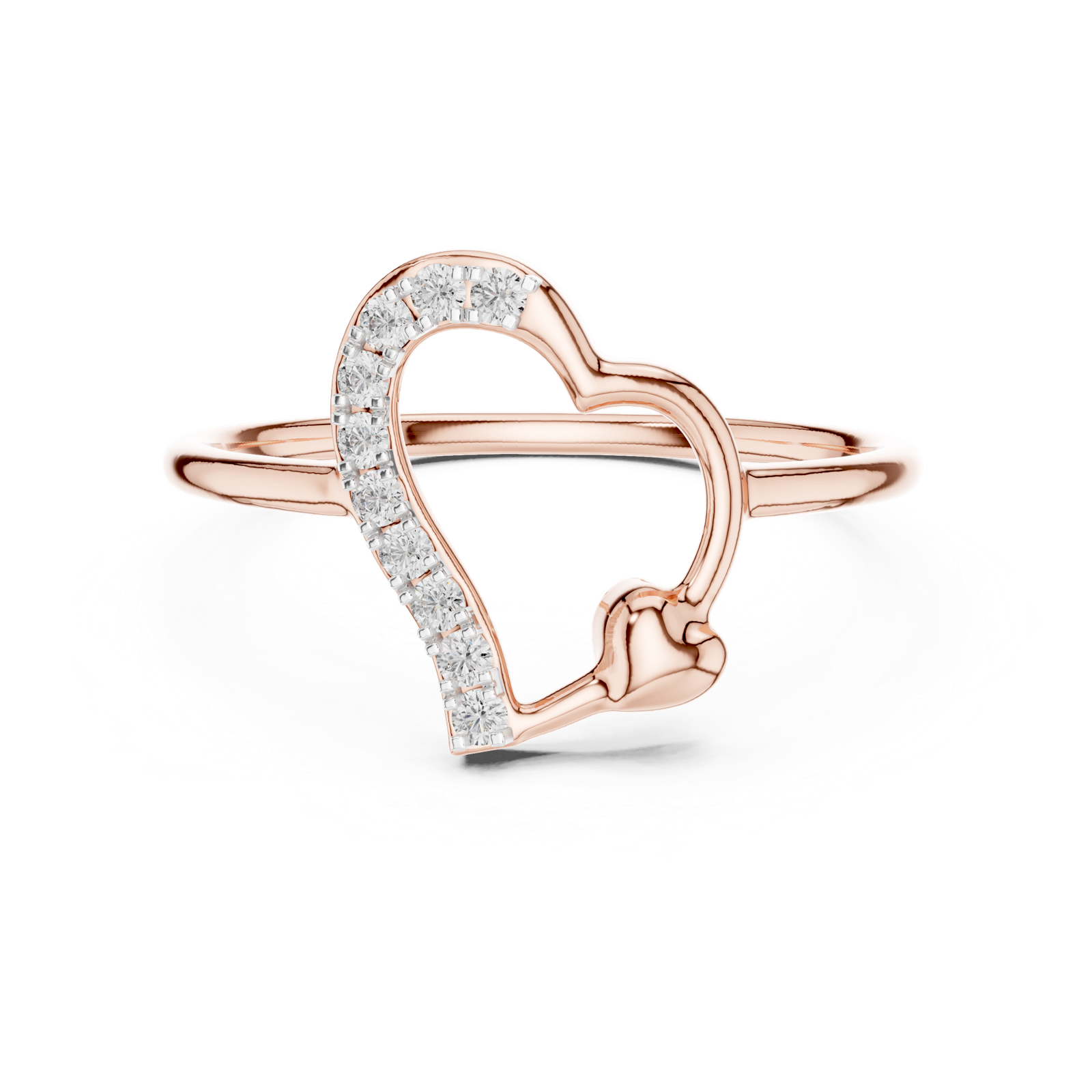 Gold Ring 12-10034@L, Rose Gold