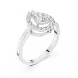 Gold Ring ALR-30, White Gold, view 2
