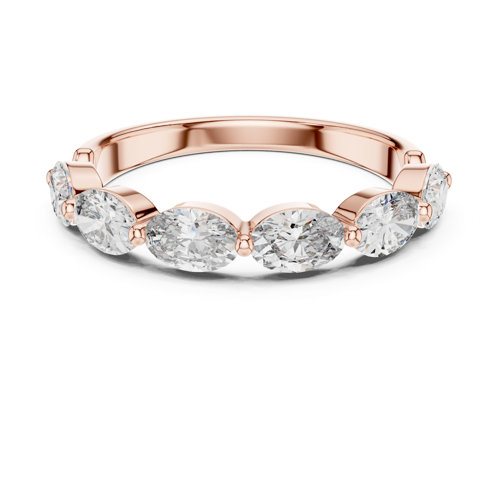 Gold Ring DDLR-002, Rose Gold, view 4