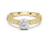 Gold Ring DDLR-810, Yellow Gold, view 4