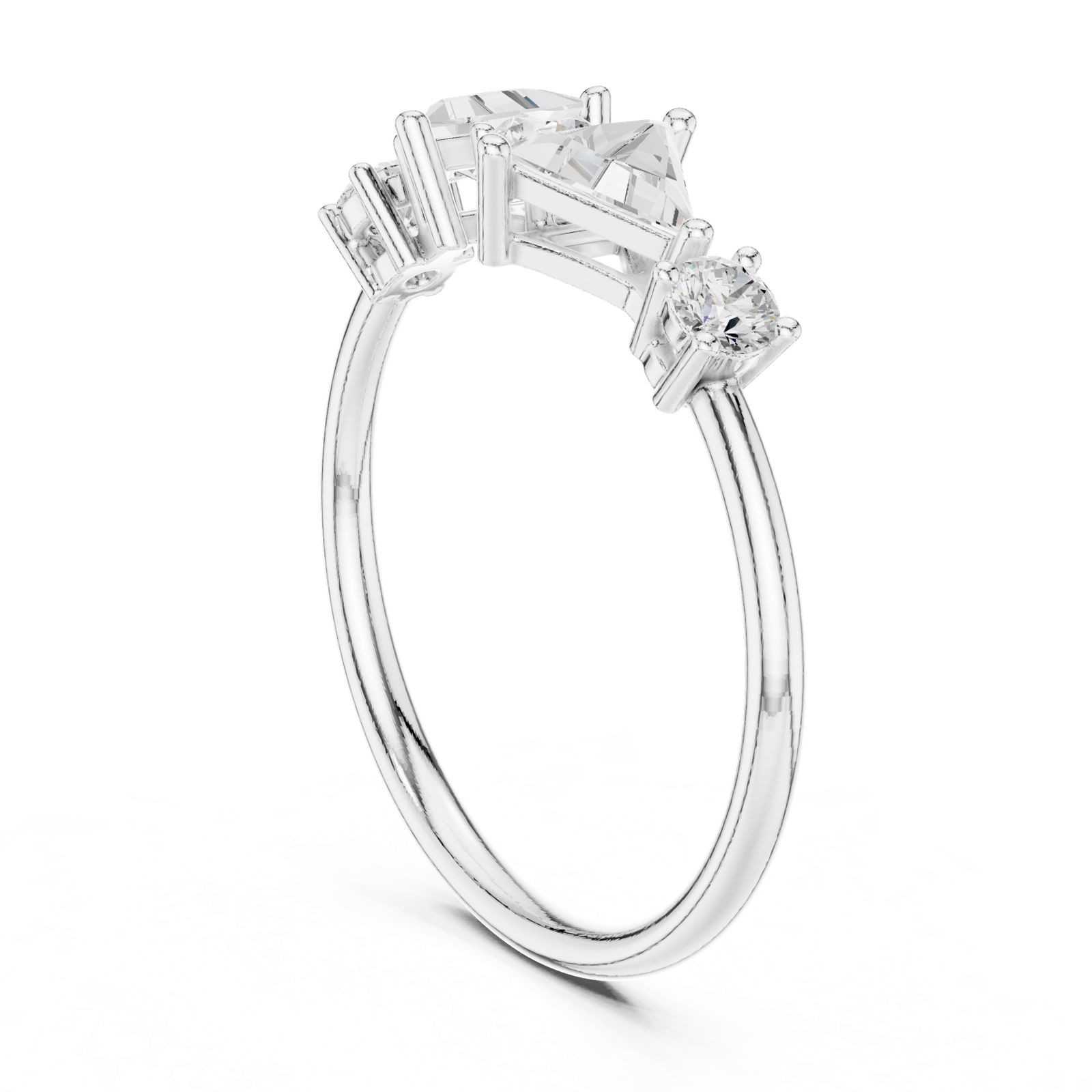 Gold Ring HLR-239, White Gold