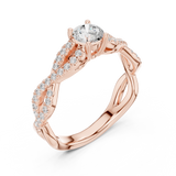 Gold Ring LR-0316, Rose Gold, view 2