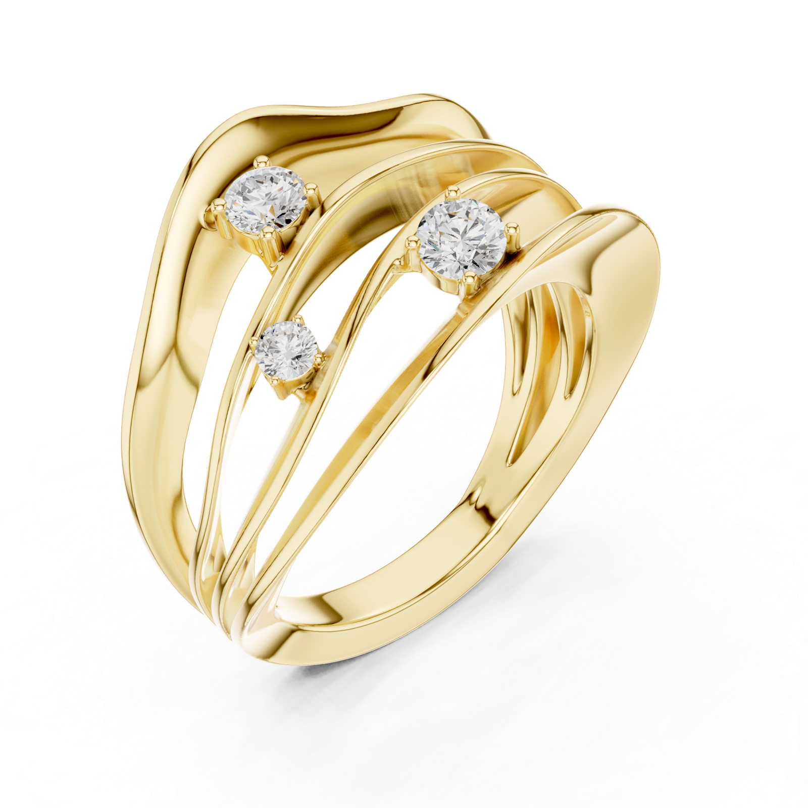 Gold Ring SBWR(64), Yellow Gold, view 2