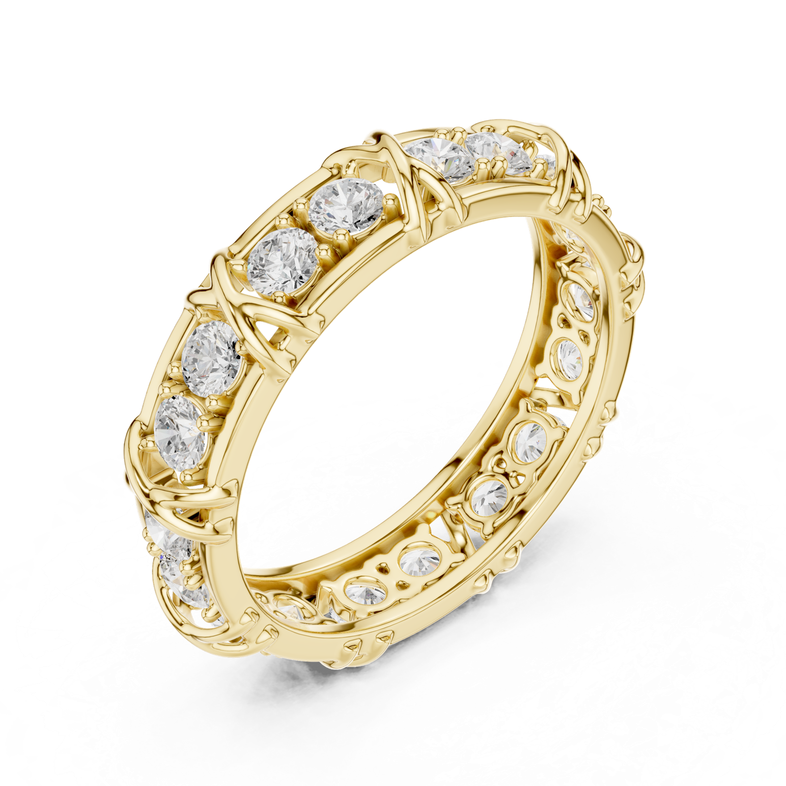 Gold Ring SBMR(46), Yellow Gold, view 2
