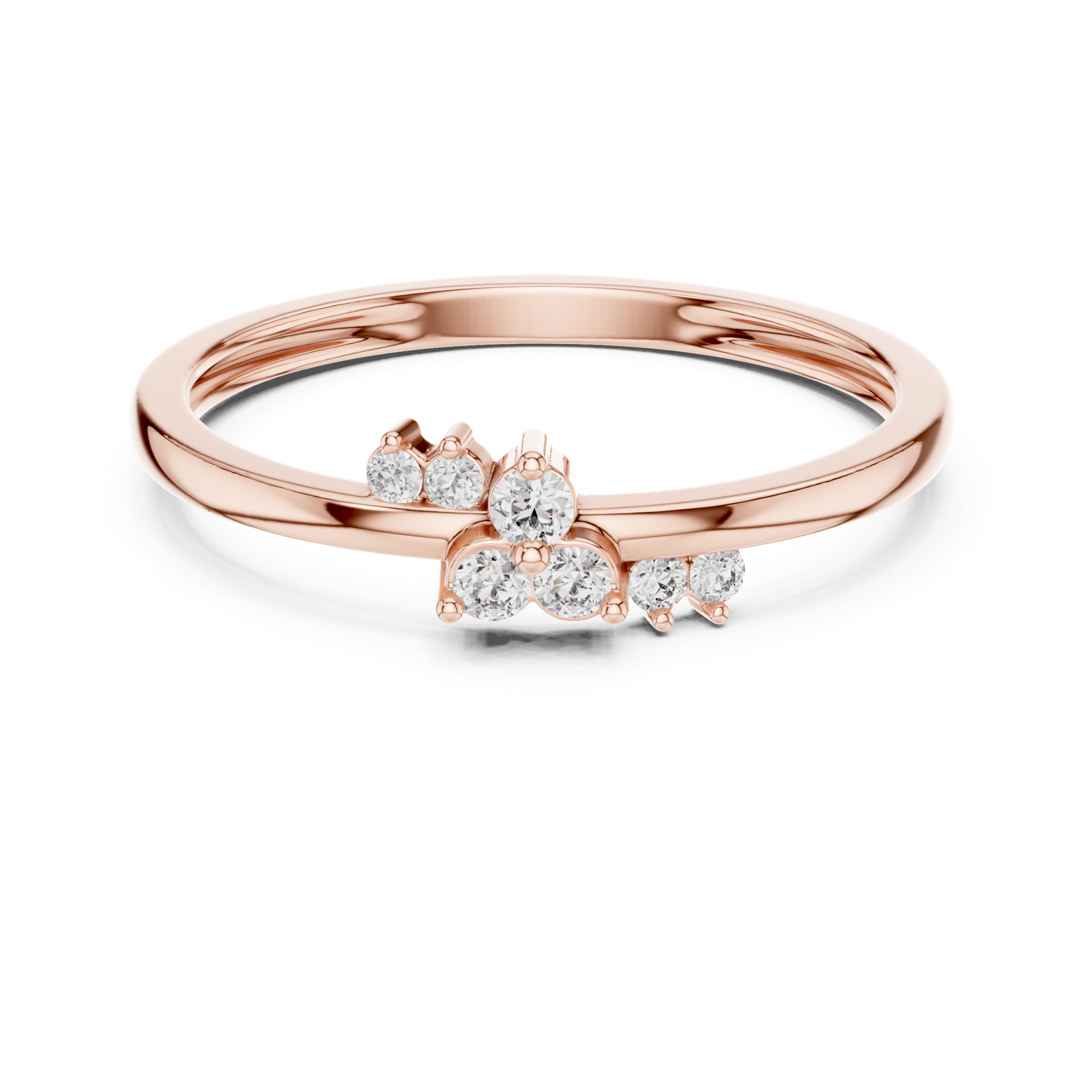 Gold Ring LR-01 (95), Rose Gold, view 4