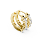 Gold Earrings AOMER-104229, Yellow Gold, view 1