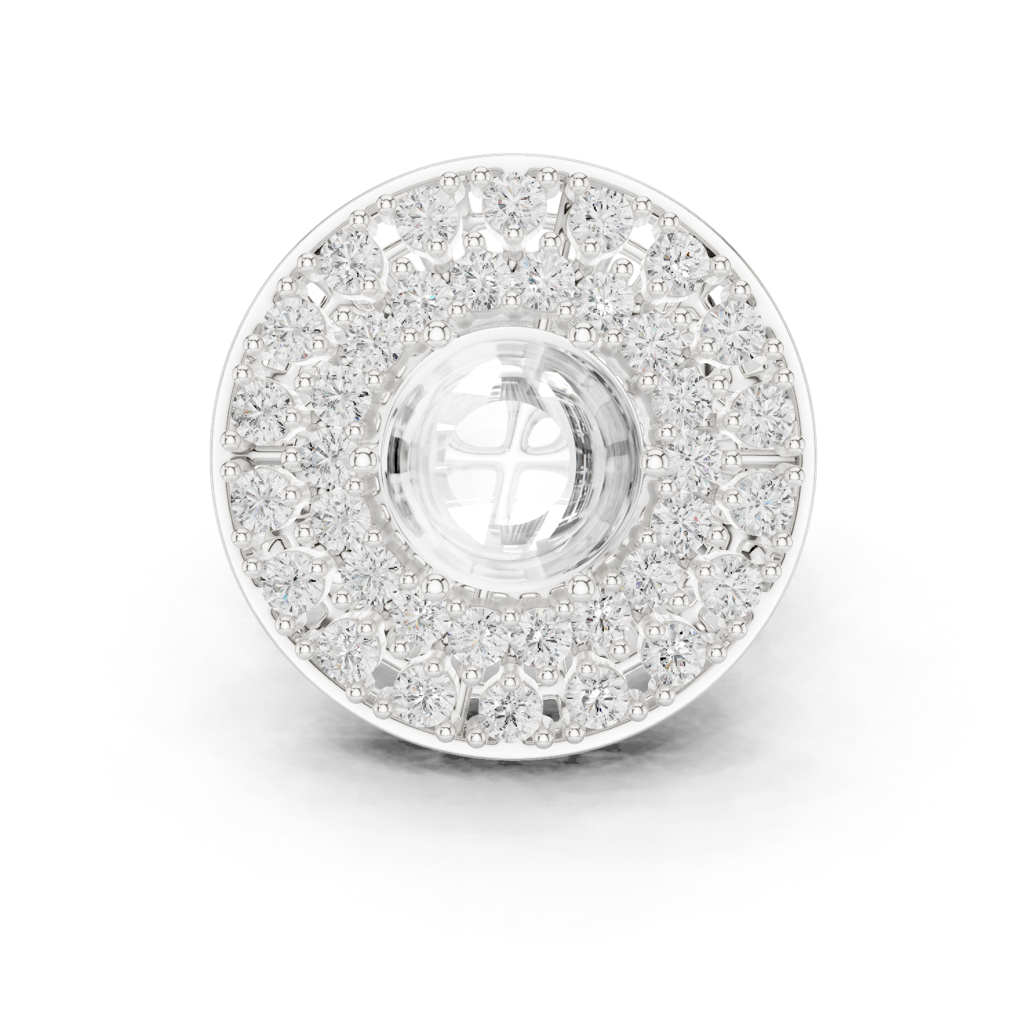 Gold Ring DDLR-748, White Gold