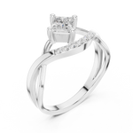 Gold Ring DDLR-487, White Gold, view 2