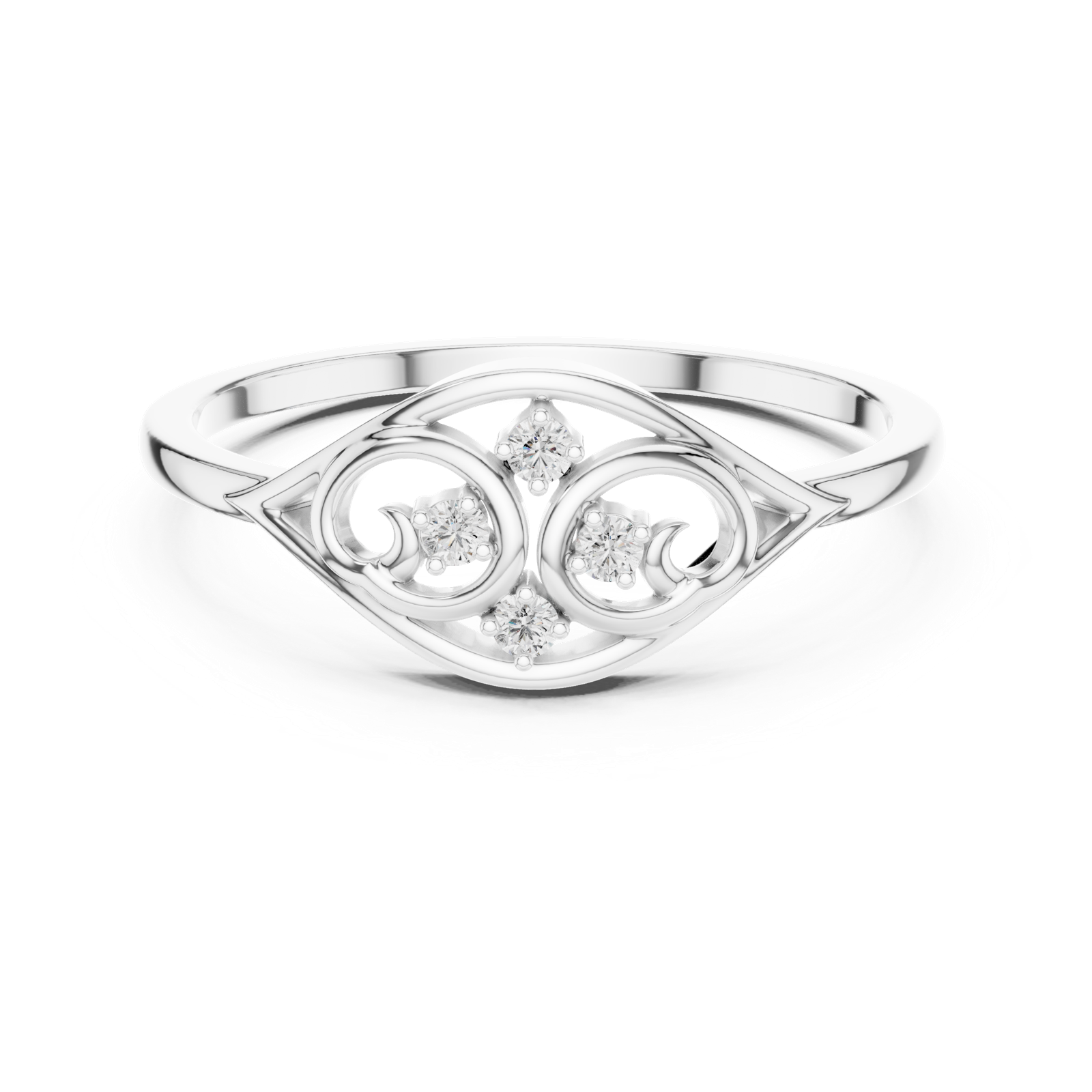 Gold Ring DR-6276, White Gold