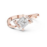 Gold Ring DDLR-507, Rose Gold, view 4