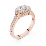 Gold Ring DDLR-347, Rose Gold, view 2