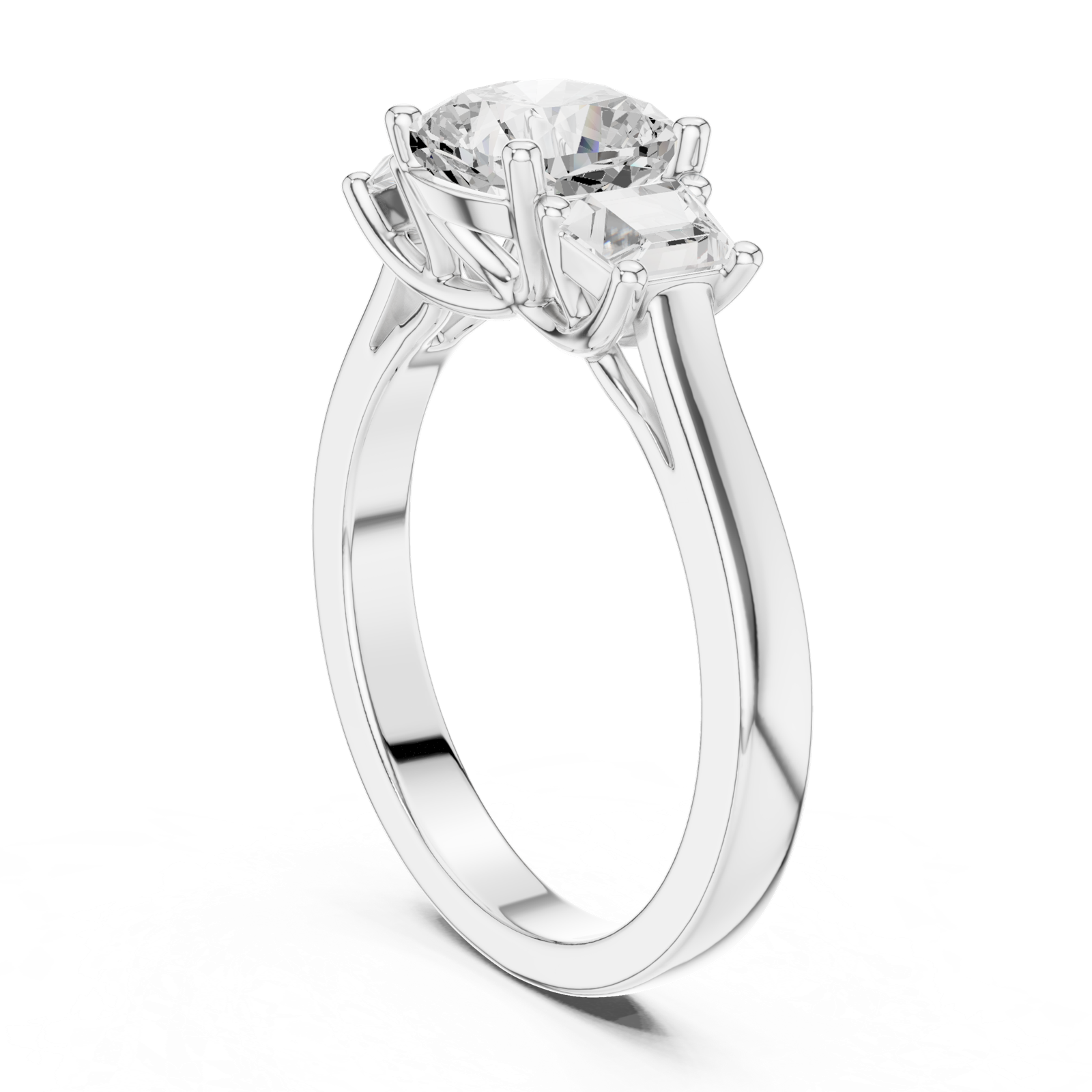 Gold Ring DDLR-265, White Gold, view 1