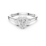 Gold Ring DDLR-399, White Gold, view 4