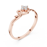 Gold Ring DR-6174, Rose Gold, view 2