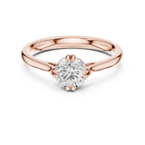 Gold Ring DDLR-541, Rose Gold, view 4