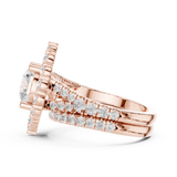 Gold Ring DDLR-297, Rose Gold, view 3