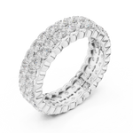 Gold Ring DDLR-714, White Gold, view 2