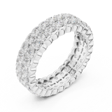 Gold Ring DDLR-714, White Gold, view 2