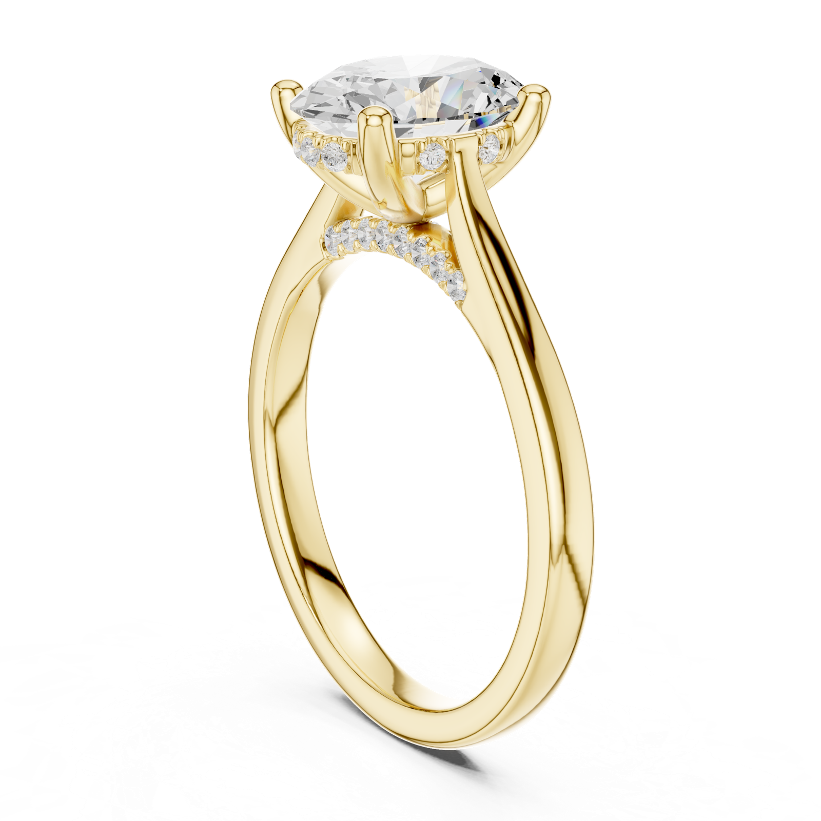Gold Ring DDLR-986, Yellow Gold