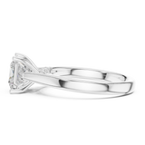 Gold Jewelry L36-18, Princess center stone, White Gold, view 3