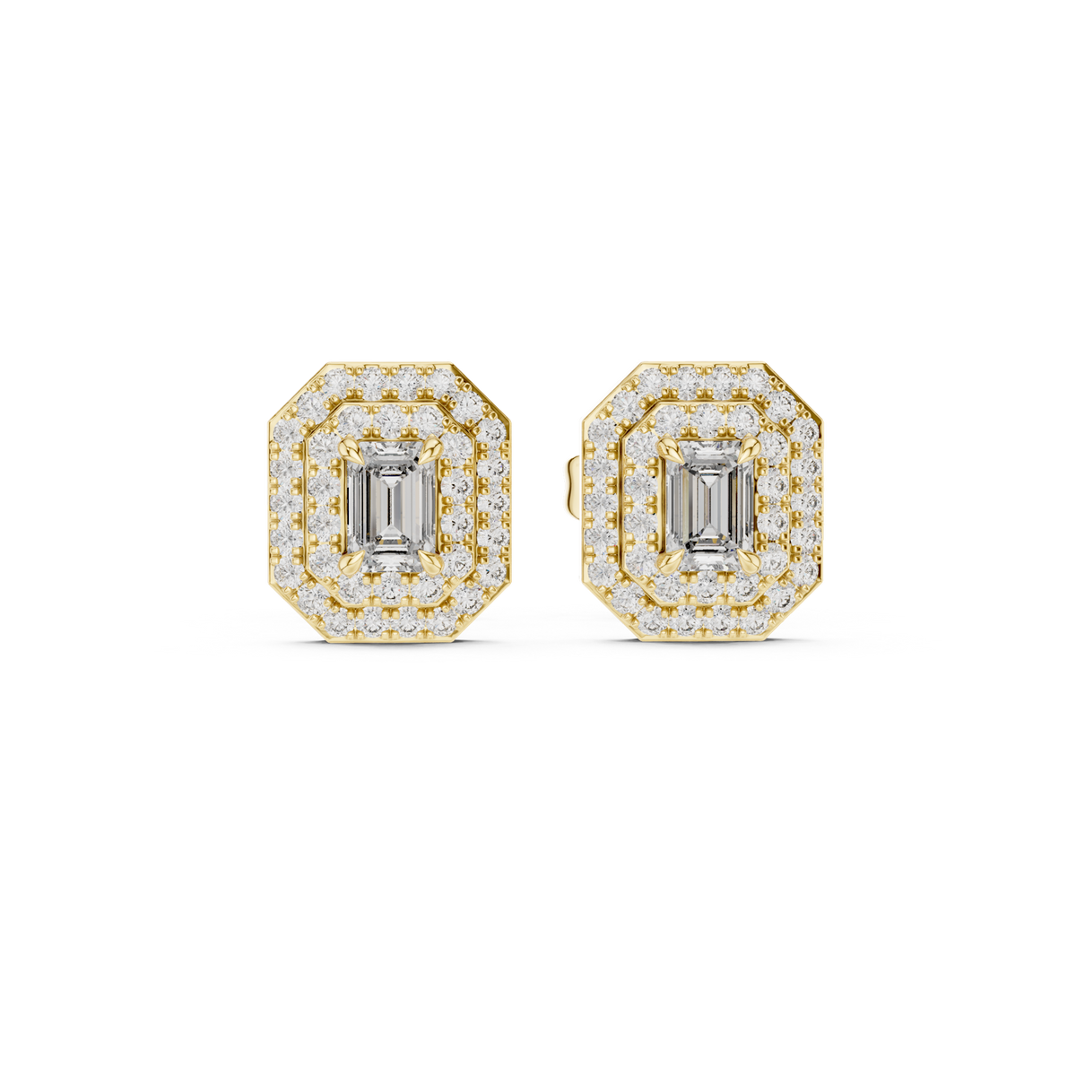 Gold Earrings 3-10002E_110_A, Yellow Gold