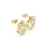 Gold Earrings AOMER105111, Yellow Gold, view 1