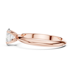Gold Jewelry L36-6, Oval center stone, Rose Gold, view 3