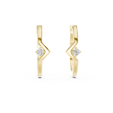 Gold Earrings L02-316, Yellow Gold