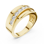 Gold Men's Ring GGR-0019, Yellow Gold, view 2
