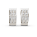 Gold Earrings L03-5, White Gold