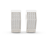 Gold Earrings L03-5, White Gold