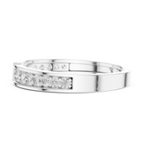 Gold Ring HLR-112, White Gold, view 3