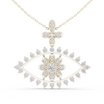 Gold Pendant GPD-0020, White Gold