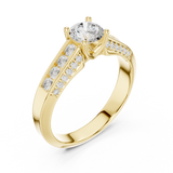 Gold Ring LR-0303, Yellow Gold, view 2