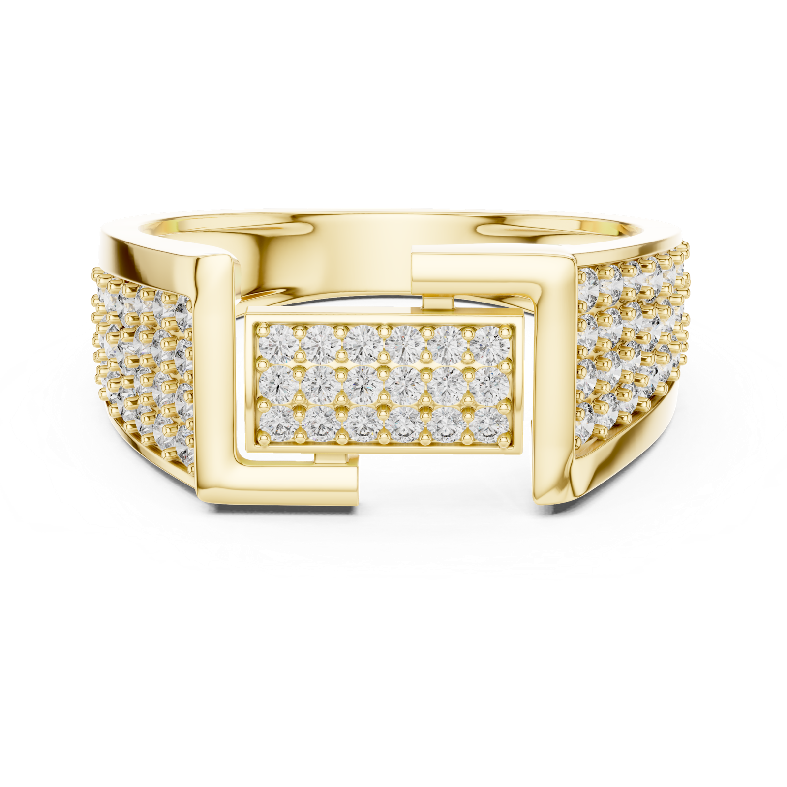 Gold Ring LR-01 (14), Yellow Gold, view 4