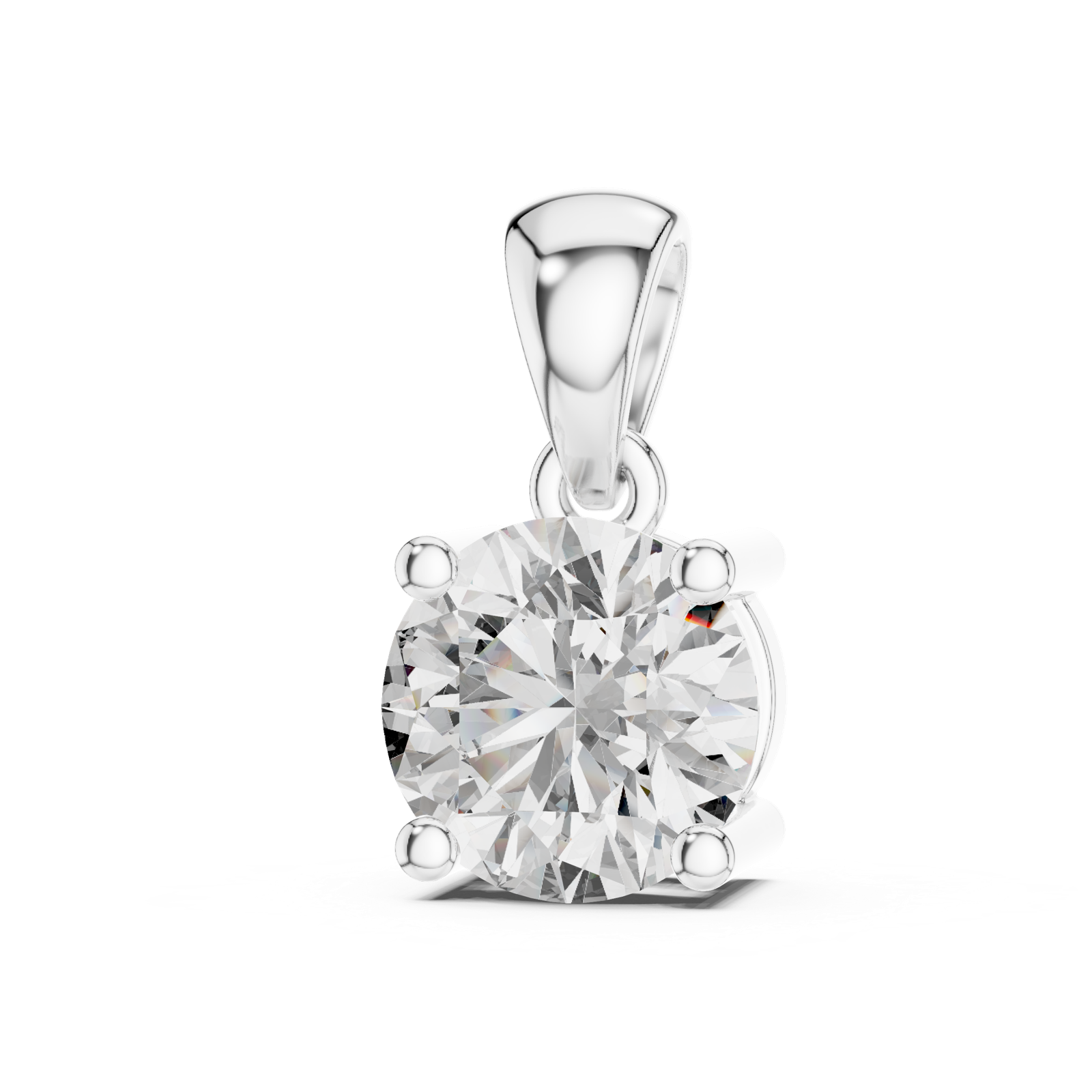 Gold Pendant PND-0001, White Gold, view 2