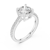Gold Ring DDLR-882, White Gold, view 2