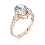 Gold Ring LR-0054, Rose Gold, view 2