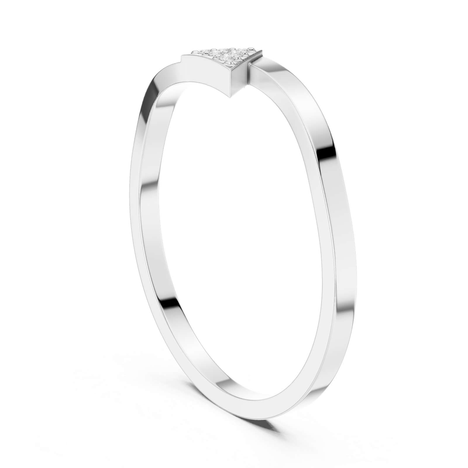 Gold Ring DDLR-720, White Gold, view 1