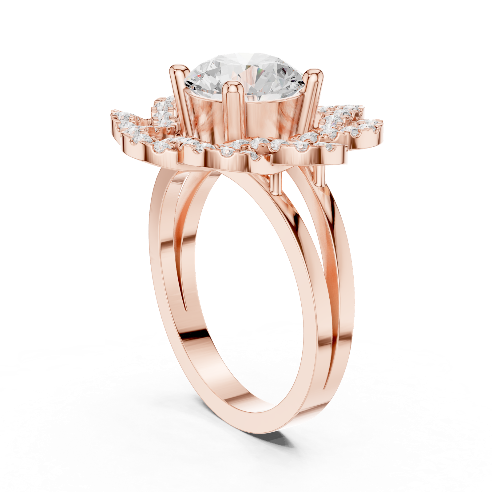 Gold Ring DDLR-404, Rose Gold