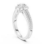 Gold Ring LR-0266, White Gold, view 1