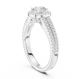 Gold Ring LR-0266, White Gold, view 1