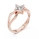 Gold Ring DDLR-522, Rose Gold, view 2