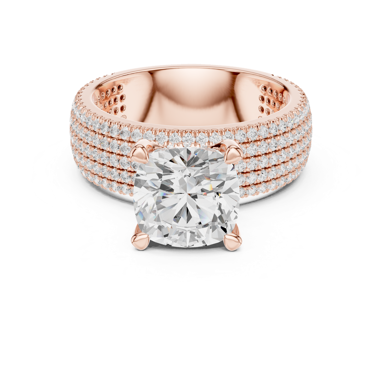 Gold Ring DDLR-1022, Rose Gold