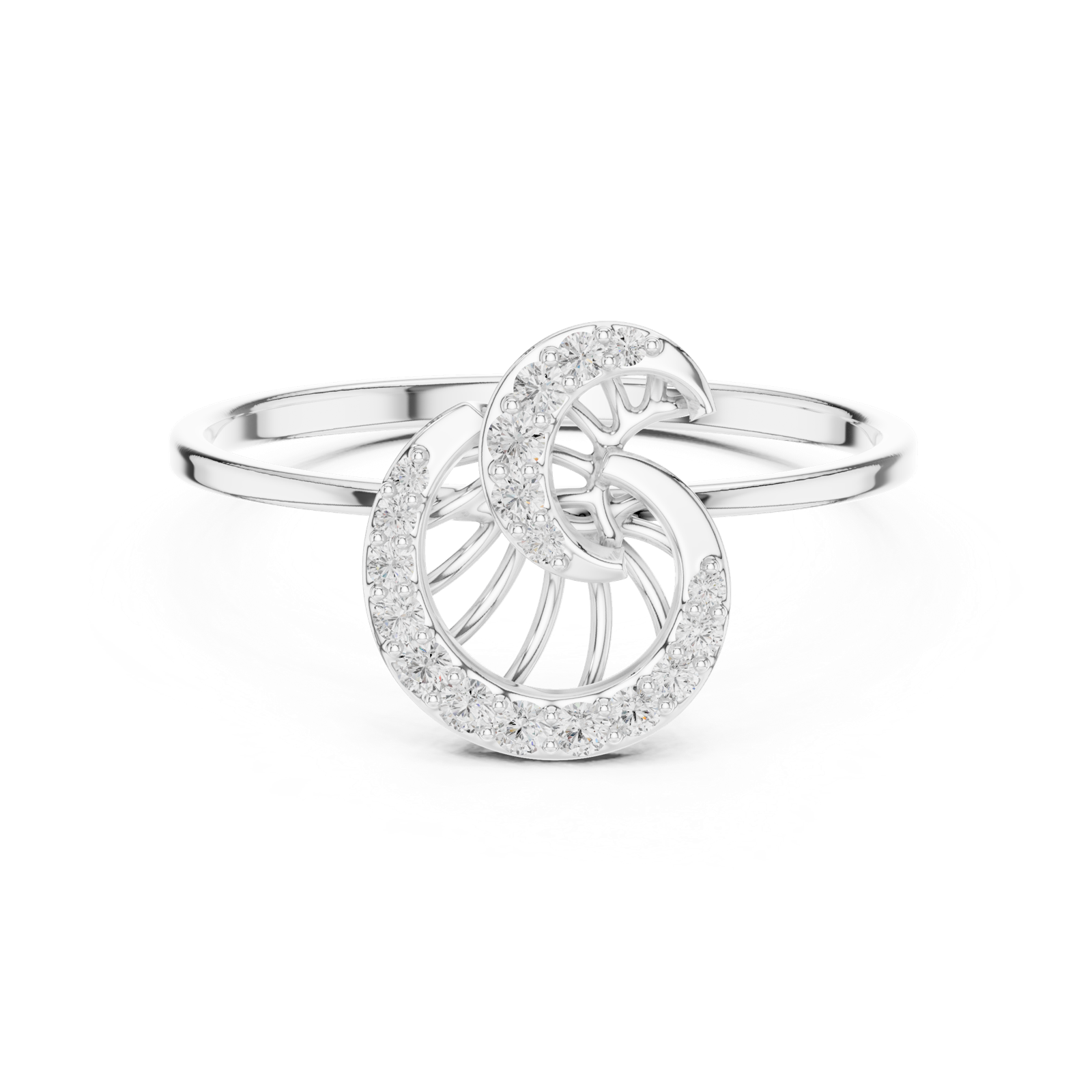Gold Ring 1 (115), White Gold, view 4