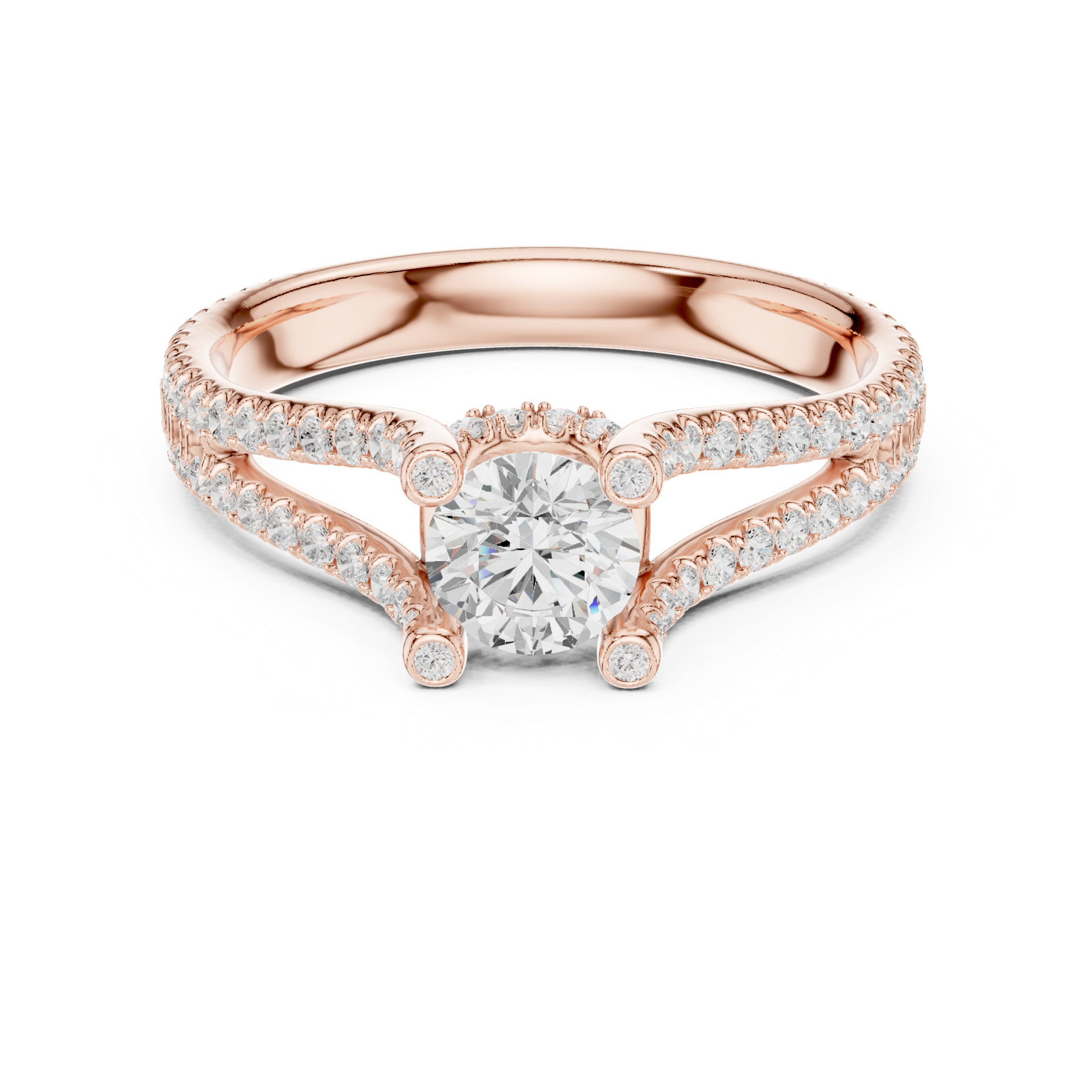 Gold Ring LR-0295, Rose Gold