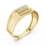 Gold Ring LR-01 (19), Yellow Gold, view 2